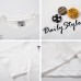 Streetwear Applique Embroidery DIY Badge Short Sleeve T-Shirt Men's Oversize Casual Cotton Couple Top