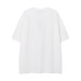 Retro Denim Patch Embroidered Badge Short Sleeve T-Shirt Men's Oversize Casual Pure Cotton Couple Top