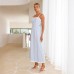 Slimming Solid Color Lace Strap Long Dress Slimming Solid Color Lace Strap Long Dress