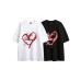 Love letter printed design for men's and women's loose short sleeves