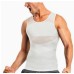 Men's Slimming Tank Top Underwear Shaping Neoprene Fast Wicking Chest Compression Tight Fit Concealed Abdominal Muscle Vest