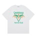 Summer American style short-sleeved round neck T-shirt for men and women with Sablanca letter print