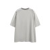 Printed distressed contrasting V-neck design with mesh sports short sleeves