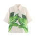 Spring New European and American Style Design Sense Short Sleeve Top and Shorts Set to Show Temperament