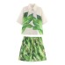 Spring New European and American Style Design Sense Short Sleeve Top and Shorts Set to Show Temperament