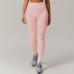 High-Waisted Butt-Lifting Yoga Pants with Ribbed Waistband for Tummy Control and Fitnes