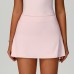 High-Waist Sports Skirt with Anti-peeking and Naked Feeling Summer Half-Length Skirt with Pockets 