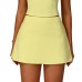 High-Waist Sports Skirt with Anti-peeking and Naked Feeling Summer Half-Length Skirt with Pockets 