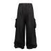 Multi-Pocket Work Pants Drawstring Loose Straight Trousers