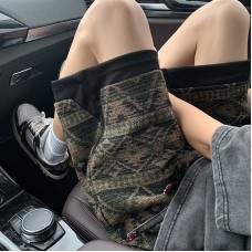 Jacquard casual mid length sports cropped pants