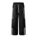 Drawstring striped sports pants