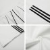 Drawstring striped sports pants