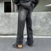 Retro gradient jeans men's wide leg loose straight leg floor length pants