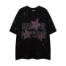 Short Sleeve Round Neck Half-Sleeve Men's Splatter Paint Print Couple T-Shirt