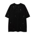 Short Sleeve Round Neck Half-Sleeve Men's Splatter Paint Print Couple T-Shirt