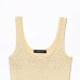 Elegant Design Strap Top Knit Set with Charm