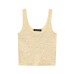Elegant Design Strap Top Knit Set with Charm