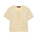 Elegant Design Strap Top Knit Set with Charm