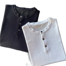 Knitted men's summer thin casual minimalist top