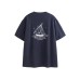 Sailing print men's and women's loose short sleeves