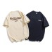 Foam letter printed men's and women's loose short sleeves