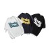 Foam Fun Letter Printed Men's and Women's Loose Short Sleeves