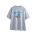 Cartoon print design for men's and women's loose short sleeves Cartoon print design for men's and women's loose short sleeves
