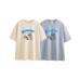 Cartoon print design for men's and women's loose short sleeves Cartoon print design for men's and women's loose short sleeves