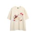 Cute puppy print men's and women's loose short sleeves