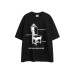 Pattern print design for men's and women's loose short sleeves