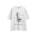 Pattern print design for men's and women's loose short sleeves