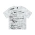 Tie dye hand-painted letter print design for loose short sleeves