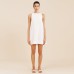 Elegant Pure Linen Dress Women's New Solid Color Simple Sleeveless Tank Dress Casual Commuting Round Neck Dress Summer