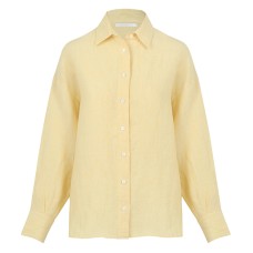 High-end Pure Linen Shirt Women's Spring and Summer Sunscreen Cardigan Loose Top Casual Cross-border Commuting Turn-down Collar Blouse