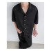 Summer dark colored top in a casual neutral style