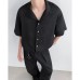 Summer dark colored top in a casual neutral style