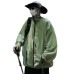 Simple solid color stand up collar casual outdoor ice silk wrinkle sunscreen clothes