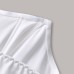 Strapless fishbone embroidered butterfly top