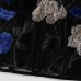 Flower embroidery suspender