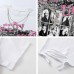 Streetwear Hip-Hop Dark Style Design Necklace Short Sleeve T-Shirt Unisex Loose CasualCouple Top