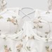 Embroidered patchwork perspective mesh low cut steel ring fishbone long sleeved top