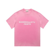 Simple letter print men's and women's loose short sleeves