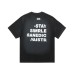 Simple letter print men's and women's loose short sleeves Simple letter print men's and women's loose short sleeves
