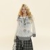 Cartoon Print Long Sleeve Knitwear Women Loose Slim Fit Versatile Top Cartoon Print Long Sleeve Knitwear Women Loose Slim Fit Versatile Top