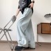 Retro loose straight leg hanging feeling pinch pleated wide leg casual pants