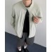 Grey stand up collar sunscreen jacket for men summer outdoor