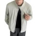 Grey stand up collar sunscreen jacket for men summer outdoor