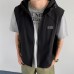 Hooded vest men's summer loose and versatile zipper pocket camisole jacket