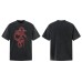 Streetwear Washed Snake Design Short Sleeve T-Shirt Men's  Personalized Loose Couple Top
