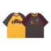 Fun Dog Applique Design Short Sleeve T-Shirt Men  Loose Fit Unisex Top